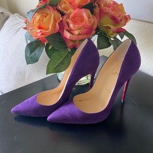 So Kate purple Louboutins